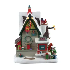 Lemax The Elf Service Sleigh & Sled Repair Battery-Operated Festive Decor (Multicolor, 4.5 V)