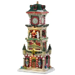 Lemax The Village Square Clock Tower Battery-Operated Festive Decor  (Multicolor, 4.5 V)
