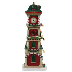 Lemax The Village Square Clock Tower Battery-Operated Festive Decor  (Multicolor, 4.5 V)