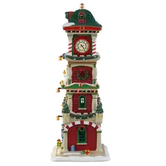 Lemax The Village Square Clock Tower Battery-Operated Festive Decor  (Multicolor, 4.5 V)
