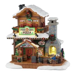 Lemax Pine Grove Pizza Battery-Operated Festive Decor (Multicolor, 4.5 V)