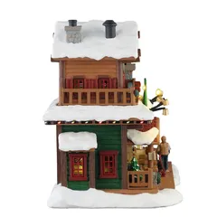 Lemax Pine Grove Pizza Battery-Operated Festive Decor (Multicolor, 4.5 V)