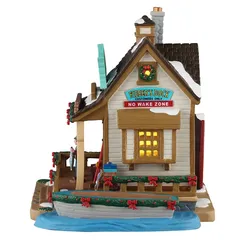 Lemax Fibber'S Fish Shack Festive Decor W/Adaptor (Multicolor, 100 mAh)