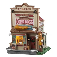 Lemax Doggie On A Stick Corn Dogs Festive Decor W/Adaptor (Multicolor, 100 mAh)