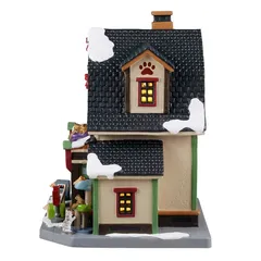 Lemax Luna & Ollie Custom Pet Furniture Festive Decor W/Adaptor (Multicolor, 100 mAh)