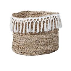 PAN Emirates Arrow Seagrass Wicker Storage Basket (33 x 27 cm, Natural)
