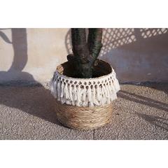 PAN Emirates Arrow Seagrass Wicker Storage Basket (33 x 27 cm, Natural)