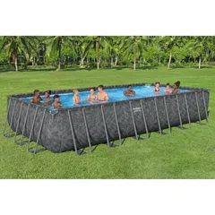 Bestway Power Steel Rectangular Pool Set (7.32 x 3.66 x 1.32 m)