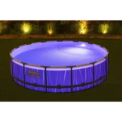 طقم مسبح فولاذي برو ماكس ليد بست واي (4.57 × 4.57 × 1.07 سم)