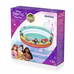 Bestway Disney Princess Paddling Pool (122 x 122 x 30 cm, Multicolor)