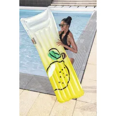 Bestway Inflatable Floating Air Matress Lemon Design (183 x 69 x 15 cm, Multicolor)