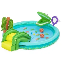 Bestway Crocodile Cove Water Play Center (224 x 181 x 72 cm, Multicolor)