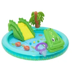 Bestway Crocodile Cove Water Play Center (224 x 181 x 72 cm, Multicolor)