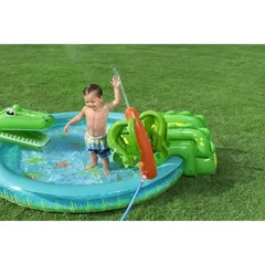 Bestway Crocodile Cove Water Play Center (224 x 181 x 72 cm, Multicolor)
