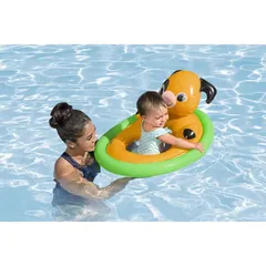 Bestway Lil Animal Baby Inflatable Floating Boat (71 x 55 cm, Multicolor)
