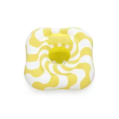 Bestway Swim Safe Float Wavy Square Ring  Baby Seat (72 x72 x 27 cm, Multicolor)