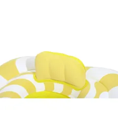 Bestway Swim Safe Float Wavy Square Ring  Baby Seat (72 x72 x 27 cm, Multicolor)