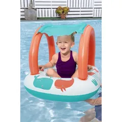 Bestway UV Care Baby Boat Animals (78 x 61.5 x 56.5 cm, Multicolor)