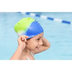 Bestway Lil Color Wave Silicone Swim Cap (20 x 18 x 0.2 cm, Multicolor)