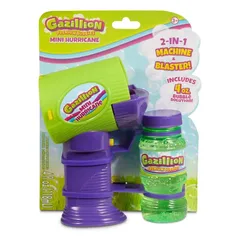 Gazillion Mini Hurricane Plastic Bubbles Handheld Blaster (Green & Purple)