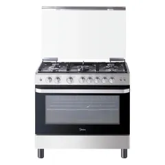 Midea Freestanding 5-Burner Full Gas Cooker W/Oven, MFO-MG36LE(SS)-C (90 x 60 cm)