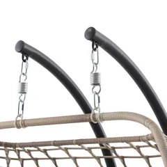 Steel Two Persons Hanging Egg Chair