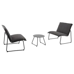 Solo Armless Steel Bistro Set (3 Pc.)