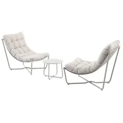 Eliot Steel Bistro Set (Beige, 3 Pc.)