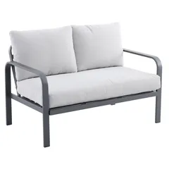 Tinka 4 Seater Steel Outdoor Sofa Set (Grey)