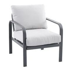 Tinka 4 Seater Steel Outdoor Sofa Set (Grey)