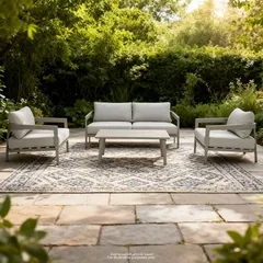 Goreme 4-Seater Aluminum Outdoor Sofa Set (167.5 x 82.5 x 57.5 cm)