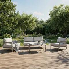 Goreme 4-Seater Aluminum Outdoor Sofa Set (167.5 x 82.5 x 57.5 cm)