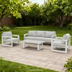 Salento 5-Seater Aluminum Outdoor Sofa Set