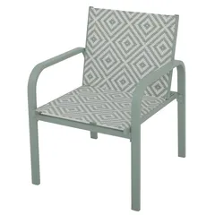 Lisbon Aluminum Textilene Bistro Set (Green, 69 x 61 x 80 cm, 3 Pc.)