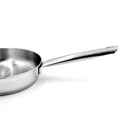 Prestige Infinity Stainless Induction Compatible Open Fry Pan (Silver, 18 cm)