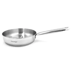 Prestige Infinity Stainless Induction Compatible Open Fry Pan (Silver, 28 cm)