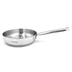 Prestige Infinity Stainless Induction Compatible Open Fry Pan (Silver, 30 cm)