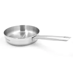 Prestige Infinity Stainless Induction Compatible Open Fry Pan (Silver, 30 cm)