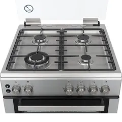 Hoover Freestanding 4-Burner Gas Cooker W/Oven & Grill, HGC-V64G-SP (85 x 60 x 60 cm)