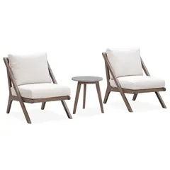 Seville Armless Acacia Wood Bistro Set (3 Pc.)