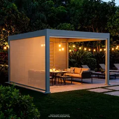 Aluminum Gazebo W/Shutter (4 x 3 m)