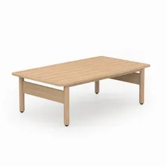 Lorient 5 Seater Aluminum Outdoor Sofa Set (Natural Wood Effect)
