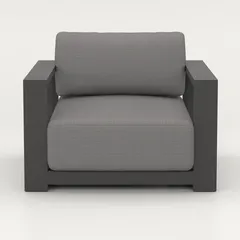 طقم كنب خارجي ألومنيوم 5 مقاعد كالبريا (رمادي)