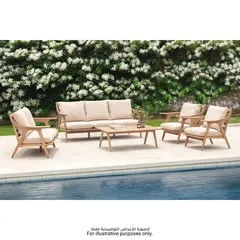 Lagos 7-Seater Acacia Wood Sofa Set