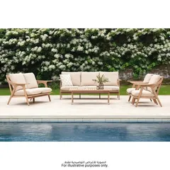 Lagos 7-Seater Acacia Wood Sofa Set