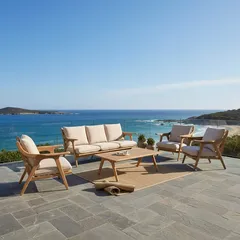 Lagos 7-Seater Acacia Wood Sofa Set