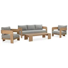 Tripoli 5 Seater Acacia Wood Sofa Set