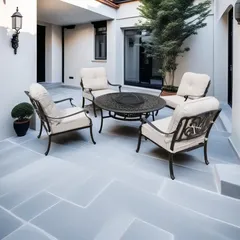 Casablanca 4-Seater Cast Aluminum Outdoor Sofa Set (Bronze, 79x 89 x 89 cm)