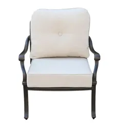 Casablanca 4-Seater Cast Aluminum Outdoor Sofa Set (Bronze, 79x 89 x 89 cm)