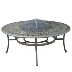 Casablanca 4-Seater Cast Aluminum Outdoor Sofa Set (Bronze, 79x 89 x 89 cm)